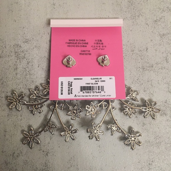 NWT Kate Spade First Bloom Statement Earrings - Picture 2 of 9